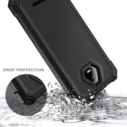 Miniatura 5 de NZND Funda compatible con Schok Volt SV55 con [protector de pantalla integrado], cubierta protectora de cuerpo completo a prueba de golpes