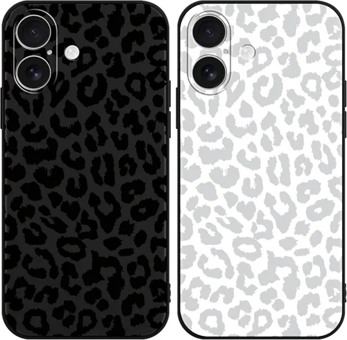 Miniatura 44 de Paquete de 2 Fundas de Teléfono Bonitas con Estampado de Guepardo para Apple iPhone 13 Pro Max de 6.7 Pulgadas, Fundas de Diseño