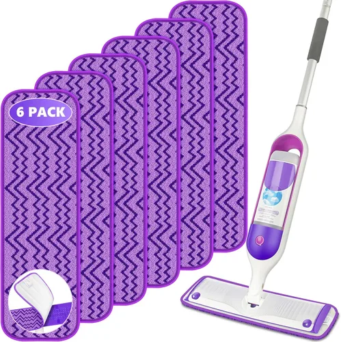 Miniatura 6 de Almohadillas reutilizables de repuesto para trapeador Swiffer PowerMop, paquete de 4 almohadillas de repuesto para PowerMop, almohadillas