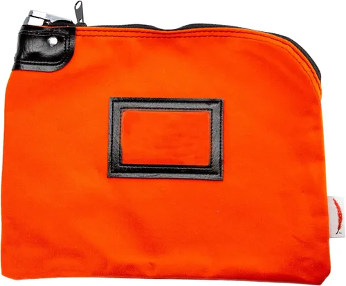 Miniatura 11 de Bolsa de banco con bloqueo de lona con llave de seguridad (negro)