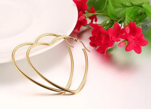 Miniatura 2 de MengPa Aretes de aro para mujer, chapados en oro negro, aretes de gota, joyería de moda