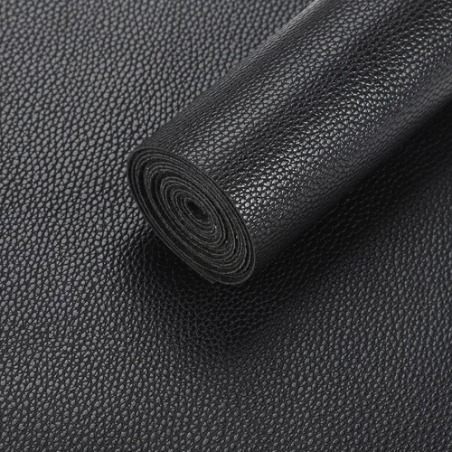 Miniatura 2 de Picheng Hojas de piel sintética de color liso, tela de cuero con textura de lichi, perfecta para manualidades, proyectos hechos a mano, lazos