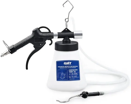 Orion Motor Tech Kit de purgador de frenos neumáticos, 1.06 cuartos de galón Kit de purga de líquido de frenos con 8 adaptadores de cilindro