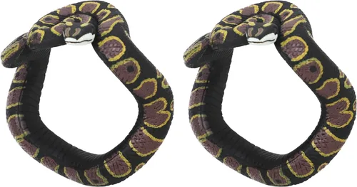 Miniatura 8 de 2 pulseras de serpiente de Halloween, pulsera de serpiente complicada, juguete de broma de pitón para Halloween, día de los inocentes, fiesta