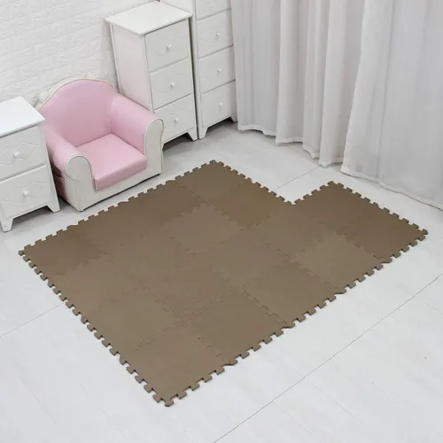 Miniatura 2 de MQIAOHAM® Alfombras de juego de rompecabezas de 18 piezas, alfombra de juego suave para bebés, baldosas de espuma entrelazadas para el piso para Café
