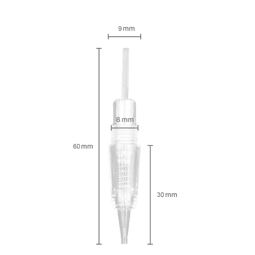 Miniatura 3 de Cartuchos de pigmento desechables Aguja de tatuaje sombreado tapas de punta 1R/3R/7F para máquina de maquillaje permanente Juego de bolígrafos