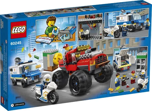 Miniatura 5 de LEGO City Police Monster Truck Heist 60245 Juguete de policía, juego de construcción genial para niños (362 piezas)