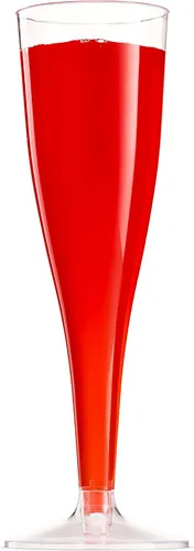 Miniatura 7 de Munfix 50 copas de champán de plástico – Copas de champán transparentes desechables de 5 onzas para fiestas, Mimosa Bar, eventos, boda y fiesta