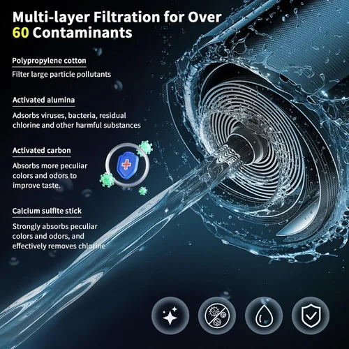 Miniatura 9 de HOMELODY Filtro de agua para grifo de fregadero 3.0 – Pantalla LED mejorada de 3000 – 4000 L, filtro de grifo de agua que reduce el plomo, cloro