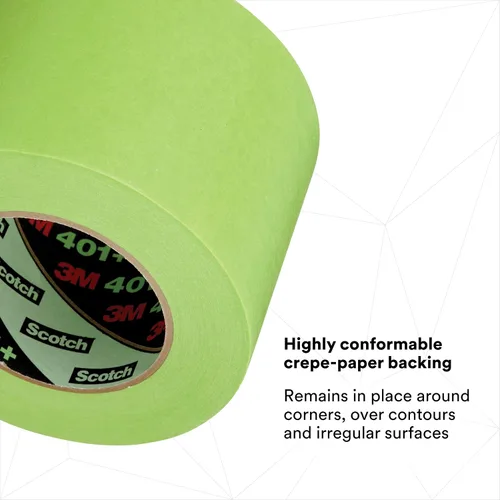 Miniatura 4 de 3M – Cinta de enmascarar 401+, color verde, varios tamaños, Verde, 8