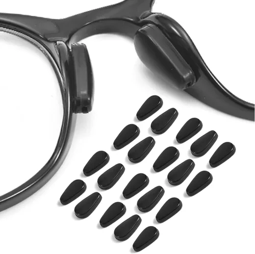 Almohadillas para la nariz para lentes, adhesivos antideslizantes para la nariz con bolsa de aire, 0.118 pulgadas de grosor para lentes, lentes de