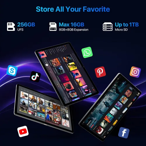 Miniatura 3 de UMIDIGI Tableta G99 Octa-Core Android para Juegos con 16 GB RAM + 256 GB ROM, Pantalla FHD IPS de 1920x1200, Batería de 8000 mAh, Dual 4G Global
