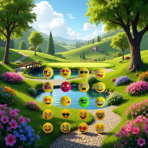 Miniatura 4 de Lightahead USGolfer - Juego de 12 pelotas de golf de práctica de putting divertidas con emoticonos únicos, seleccionados al azar de las imágenes