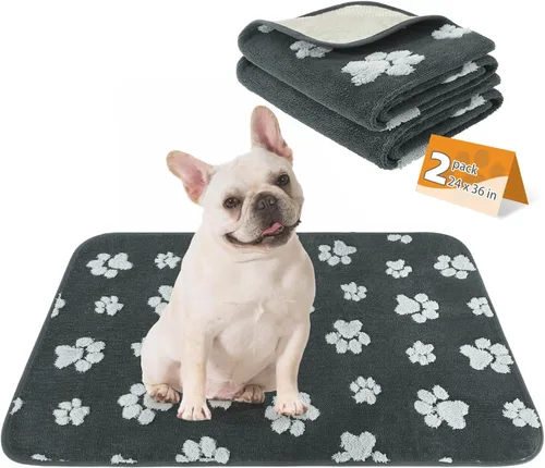 Miniatura 41 de KOOLTAIL Almohadillas lavables para orina de perros, paquete de 2 almohadillas de entrenamiento súper absorbentes reutilizables impermeables
