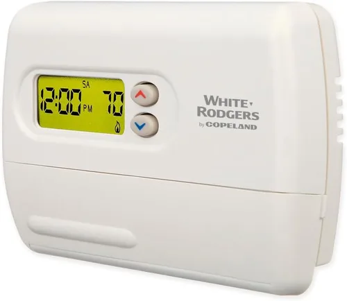 Miniatura 2 de Emerson Termostato digital programable con bomba de calor 1F82-261, 5-2 días, color blanco