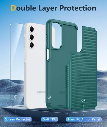 Miniatura 231 de FNTCASE Funda para iPhone 17 Pro: Fundas delgadas translúcidas de color azul claro compatibles con MagSafe, protección completa de la cámara