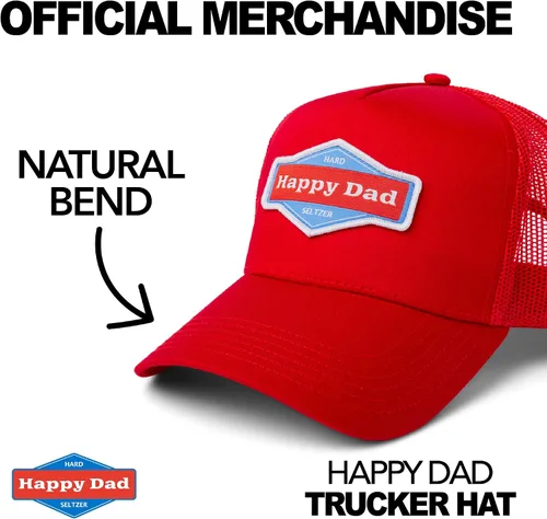 Miniatura 20 de Sombrero de camionero de Happy Dady, sombreros de moda para hombre con parte trasera de malla transpirable, cierre a presión, regalos de cumpleaños