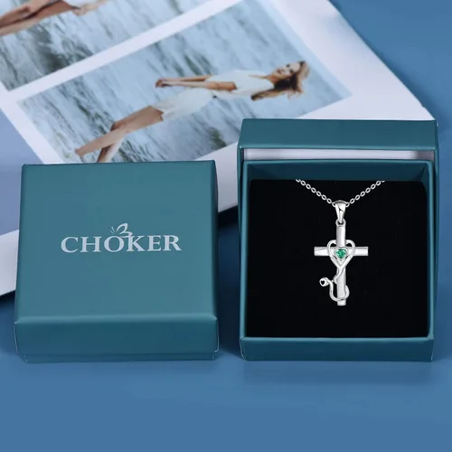 Miniatura 5 de Collar con colgante de estetoscopio con temática de medicina de plata de ley 925 para doctor o enfermera, regalo para graduación, estudiantes