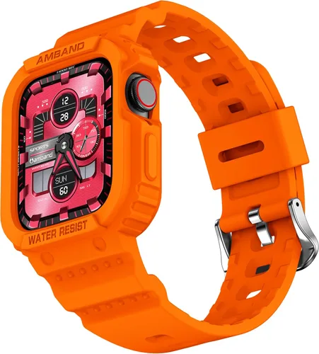Miniatura 17 de amBand E1 Sport Case Band for Apple Watch Ultra 3/2/1 & SE 3/2/1 & Series 11 10 9 8 7 6 5 4 3 49mm 46mm 45mm 44mm 42mm 41mm 40mm 38mm, Shockproof &