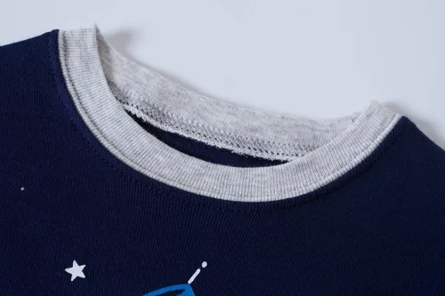 Miniatura 2 de Dolphin&Fish Pijamas de algodón para niños, conjunto de pantalones cortos de verano para niños, ropa de dormir