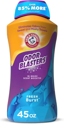ARM & HAMMER Odor Blasters - Potenciador de aroma en lavado, potenciador de aroma para ropa con aroma a explosión fresca, 45 onzas