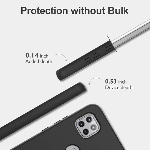 Miniatura 9 de V/A - Funda para Motorola One 5G Ace con protector de pantalla integrado, protección de cuerpo completo a prueba de golpes, parachoques delantero