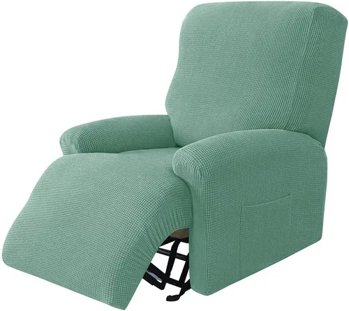 Miniatura 21 de LazyBoy - Funda de sofá reclinable jacquard, fundas elásticas antideslizantes para sillas reclinables, 4 piezas, protector de muebles para sillón