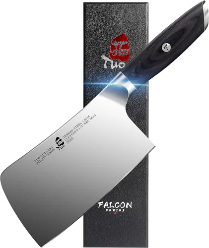 Miniatura 12 de TUO Cuchillo de filete, cuchillo profesional para deshuesar peces de 7 pulgadas para recortar carne y aves de corral, hoja flexible, acero alemán