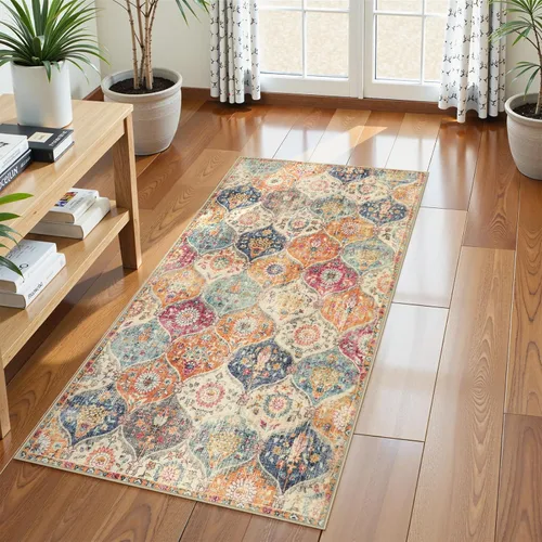 Miniatura 47 de Lahome - Alfombra de marroquí tejida, alfombra para cocina, pasillo, antideslizante, pasillo para entrada, pasillo de lavadero, dormitorio, 274 x