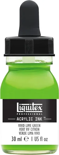 Miniatura 16 de Liquitex - Pintura acrílica profesional INK! Jarro de 1 onza, color blanco de titanio Bronce Rico Iridiscente