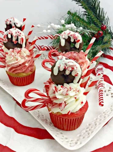 Miniatura 4 de Mini bastones de caramelo de menta (100 caramelos envueltos individualmente) dulces de Navidad a granel Incluye calcomanía divertida de SameDay