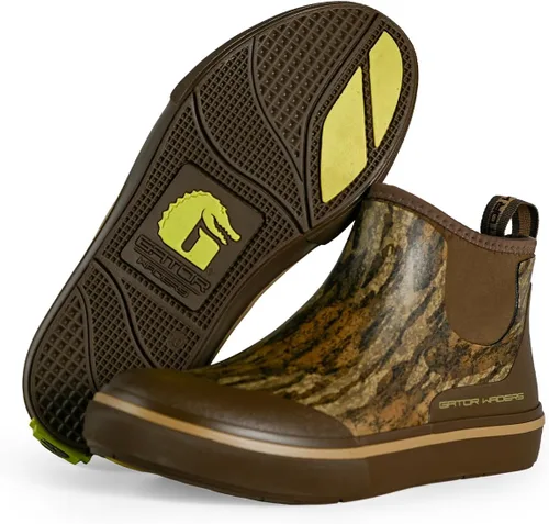 Miniatura 26 de Gator Waders Botas de campamento para hombre, zapatos impermeables hasta el tobillo para lluvia y barro, pesca, caza y ropa de campamento