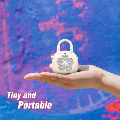 Miniatura 2 de DOSS Candy - Mini altavoz Bluetooth 2 en 1 y bonito dije de bolsa con sonido fuerte, una fusión perfecta de sonido impresionante y encanto de moda