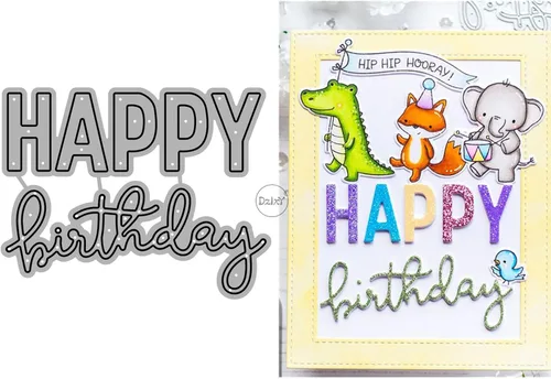 Miniatura 7 de DzIxY Hello Words - Troqueles de corte de metal para hacer tarjetas, troquelados, troquelados, álbumes de recortes, plantillas de máquina de 6