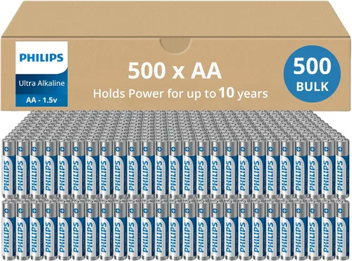 Miniatura 13 de PHILIPS Paquete de 12 pilas AA Batería doble A ultra alcalina de 1.5 V 132% más de potencia que el estándar de la industria Larga duración