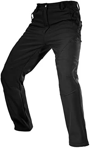Miniatura 9 de FREE SOLDIER - Pantalón para hombre con forro polar, tipo cargo, para exteriores. Para excursionismo, repelente al agua, superficie suave, tejido