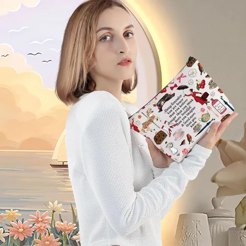 Miniatura 5 de LEVLO Bolsa de maquillaje para cosméticos de Mary Movie Mary Fans Gift You Are Braver Stronger Smarter Than You Think - Bolsa de maquillaje