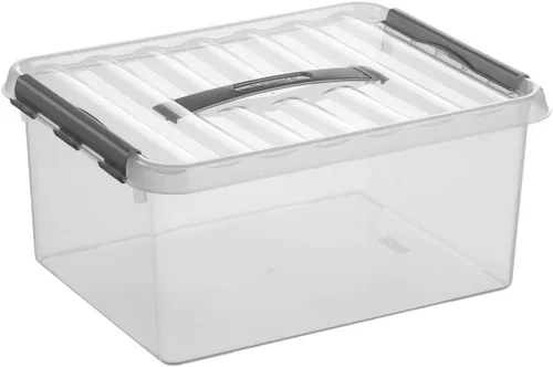 Miniatura 7 de Sunware 78800609 Q-Line - Caja de almacenamiento, transparente, 22 litros