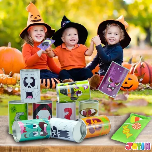 Miniatura 5 de JOYIN Juego de 13 piezas de Halloween para carnaval para lanzar bolsas de frijoles para niños y adultos, decoración de trucos o tratos, suministros