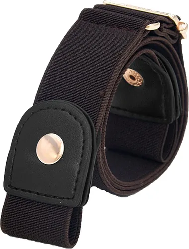 Miniatura 7 de Paquete de 34 cinturón invisible para mujer, sin hebilla, ajustable, elástico, elástico, para jeans, pantalones, vestidos