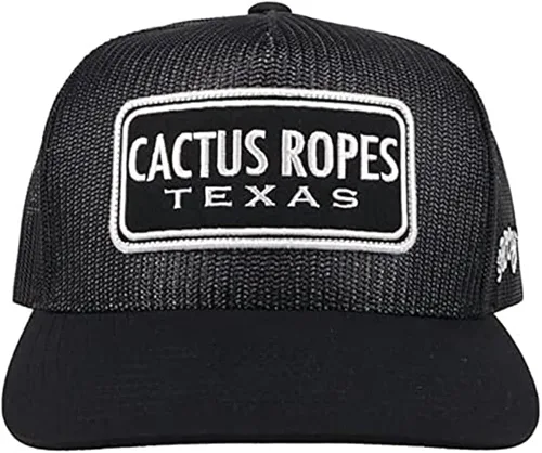 Miniatura 5 de HOOEY Sombrero de camionero ajustable con logotipo de cuerdas de cactus