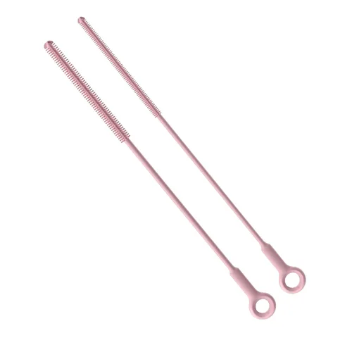 Miniatura 9 de Juego de cepillos de limpieza de silicona, botella de agua y cepillo limpiador de pajilla, para vaso, biberón, bomba de leche, pezón, vaso para Gris
