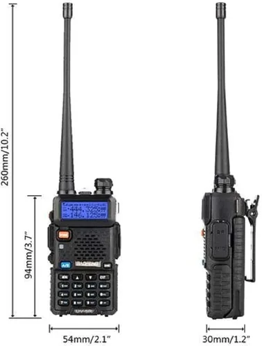 Miniatura 3 de Baofeng UV-5R - Radio bidireccional de doble banda, radioaficionado de mano de largo alcance, walkie talkies, paquete de 10 para adultos, gestión
