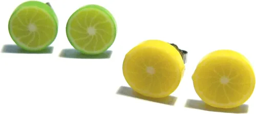 Miniatura 7 de Lemon and Lime Stud Earrings - Tiny Food Jewelry