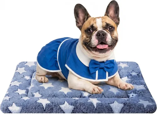Miniatura 12 de Tapete de Cama para Perro - Tapetes de Cama Reversibles para Jaula de Perro, Suave y Transpirable, Almohadilla para Perrera, Cama de Jaula Duradera