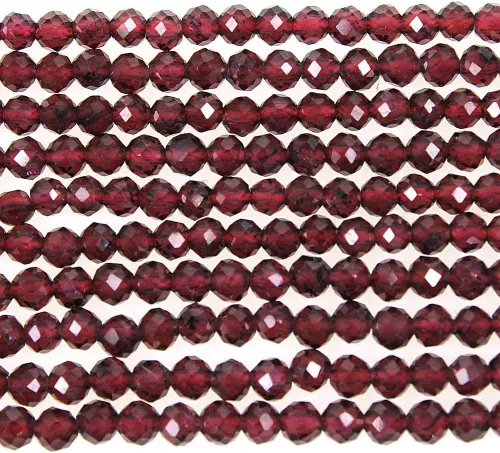 Miniatura 16 de MJDCB Cuentas sueltas redondas de amazonita natural facetadas de 0.118 in para hacer joyas, pulseras y collares