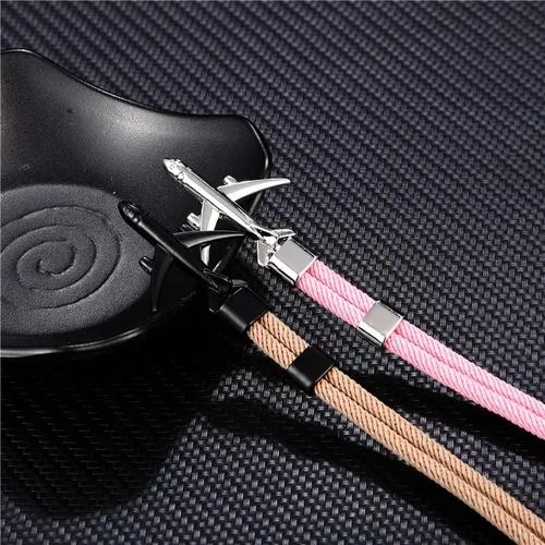 Miniatura 2 de Zboro 60525 - Pulsera personalizada con diseño de avión londinense para hombre, piloto y novio, avión de aviación