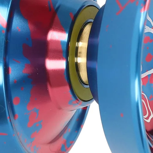 Miniatura 7 de Asixxsix Responsive Yoyo, Yoyo profesional de aleación de aluminio de metal con guante, 3 cuerdas y patrón de pulpo, repuesto avanzado de bola Yoyo