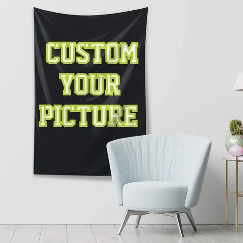 JINJUREN Tapiz Personalizado Subir Imágenes Tapiz Personalizado Personalizado Telón de Fondo Pancarta Imprimir Cualquier de Tu Diseño