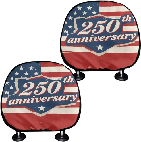 Miniatura 20 de Funda personalizada para reposacabezas de asiento de automóvil, regalos personalizables, transpirables, paquete de 2 fundas de cojín para asiento